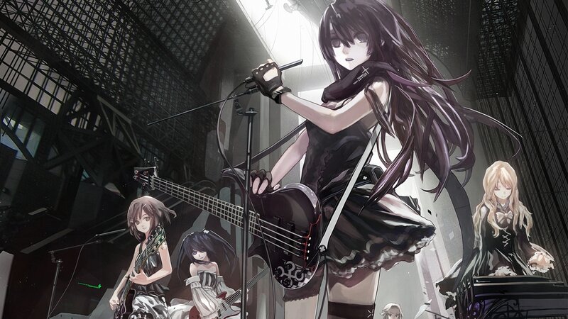 Anime band performing on stage
