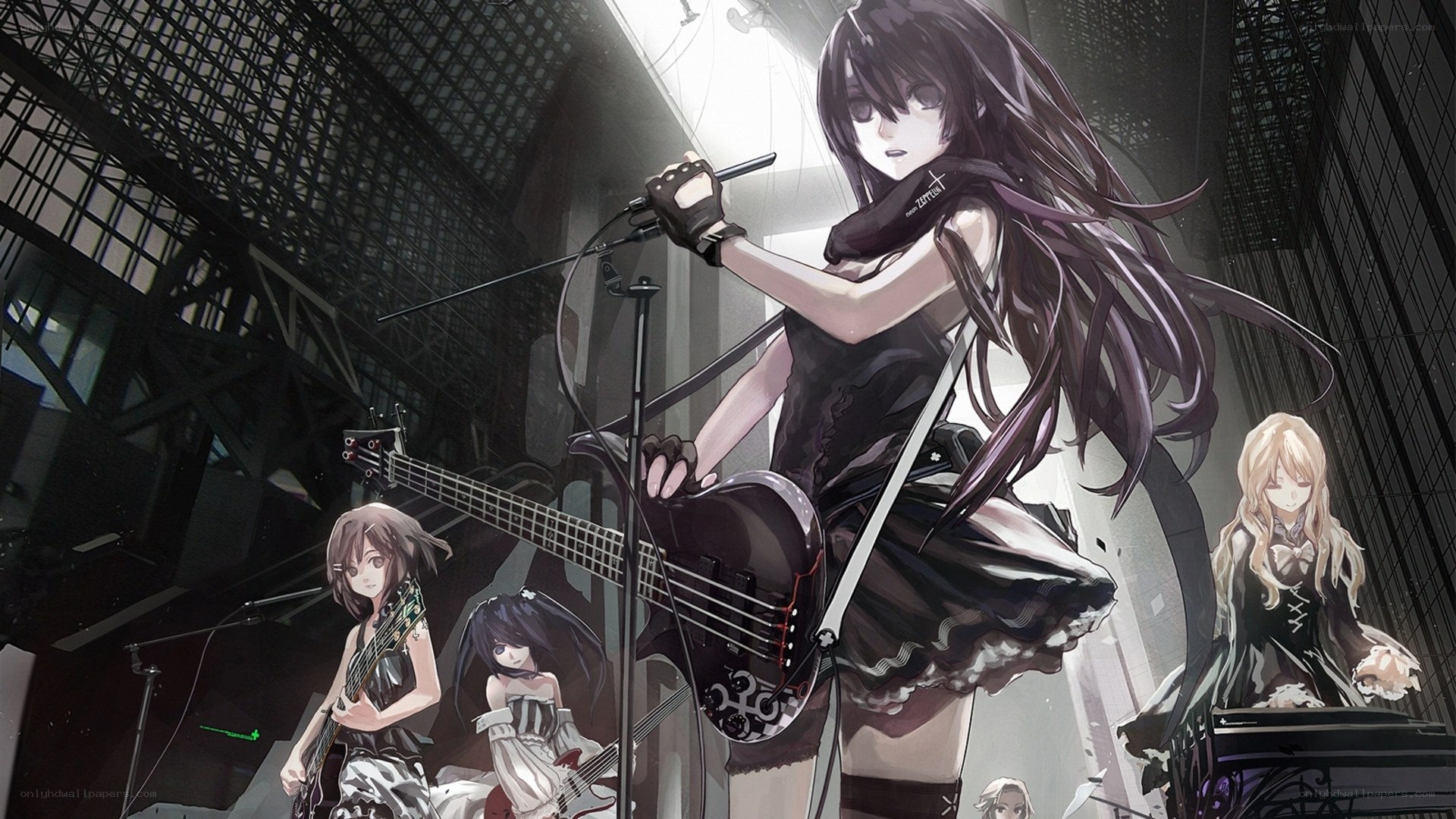 Anime band performing on stage