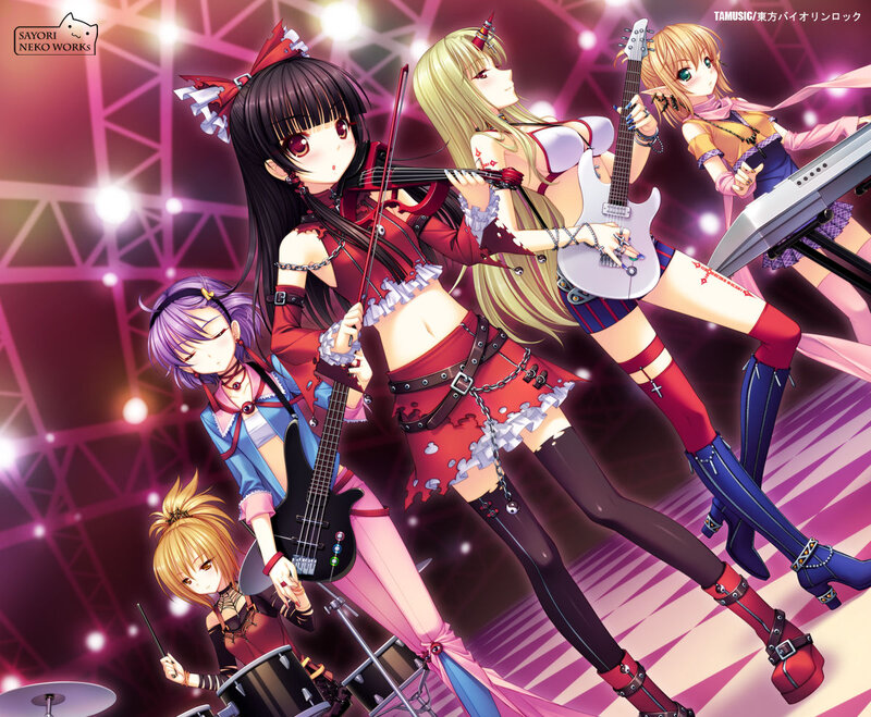 Anime Band Performing — Pink, Energetic, Night