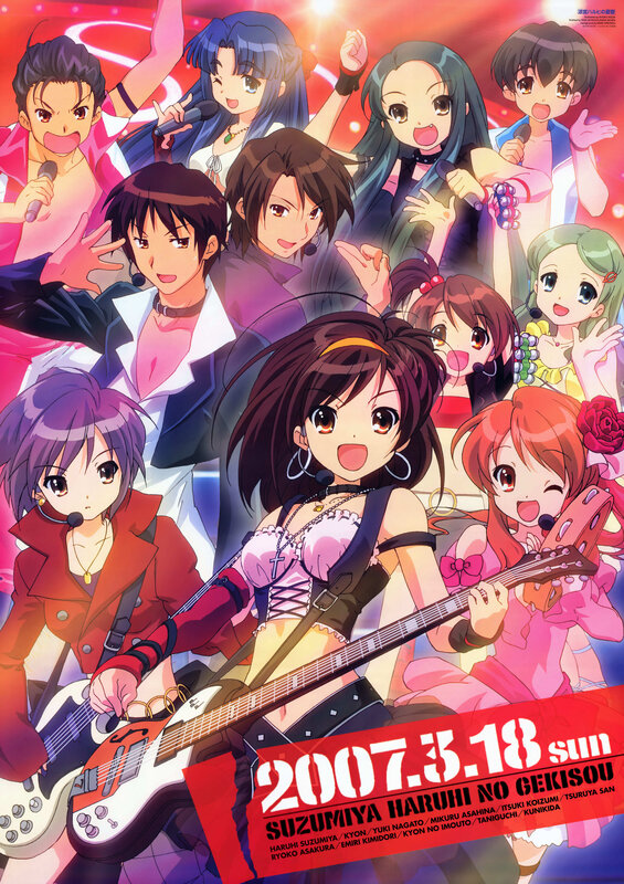 Anime Band Performing — Red, Energetic, Guitar
