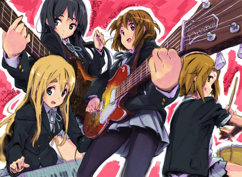 Anime band performing together