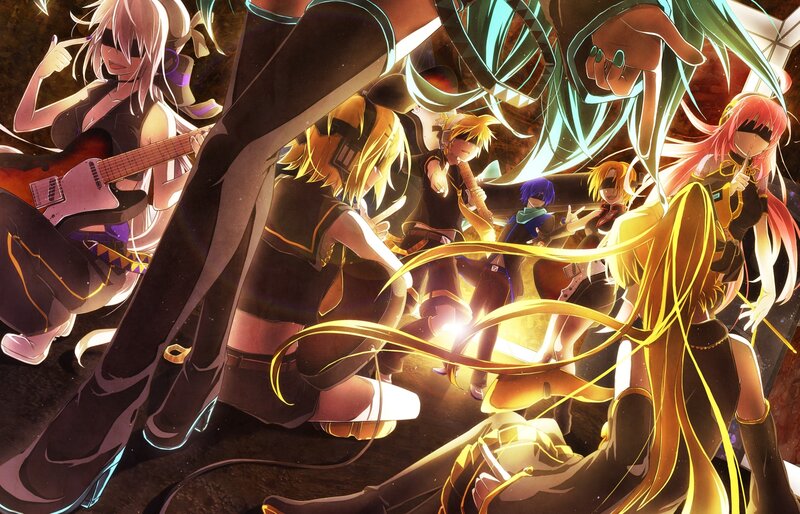 Anime Band Performing — Yellow