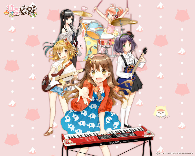 Anime Band Playing Instruments