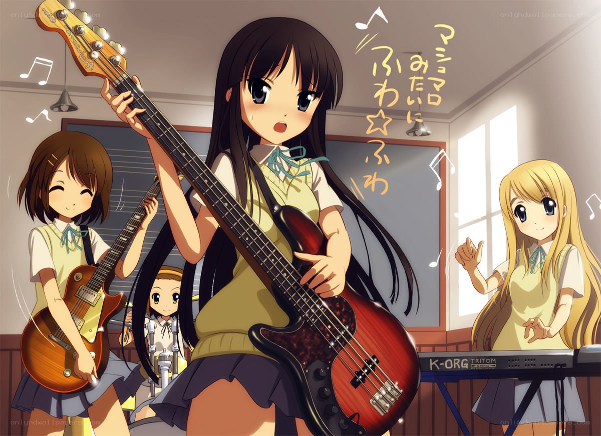 Anime band practice scene