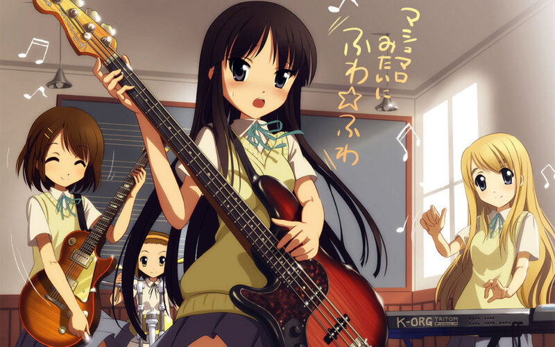 Anime band practice scene