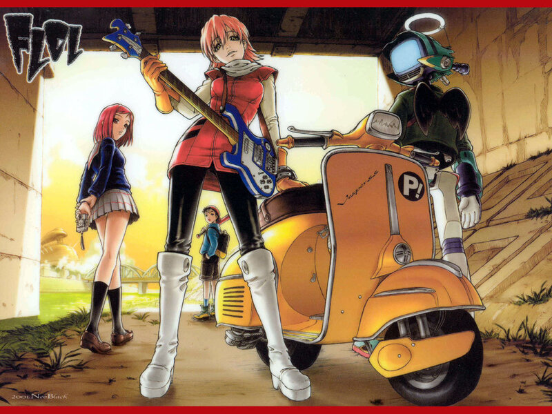 Anime band with scooter