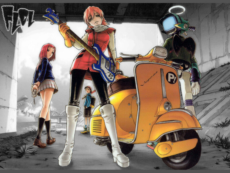 Anime band with scooter