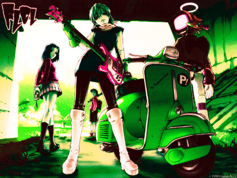 Anime band with scooter