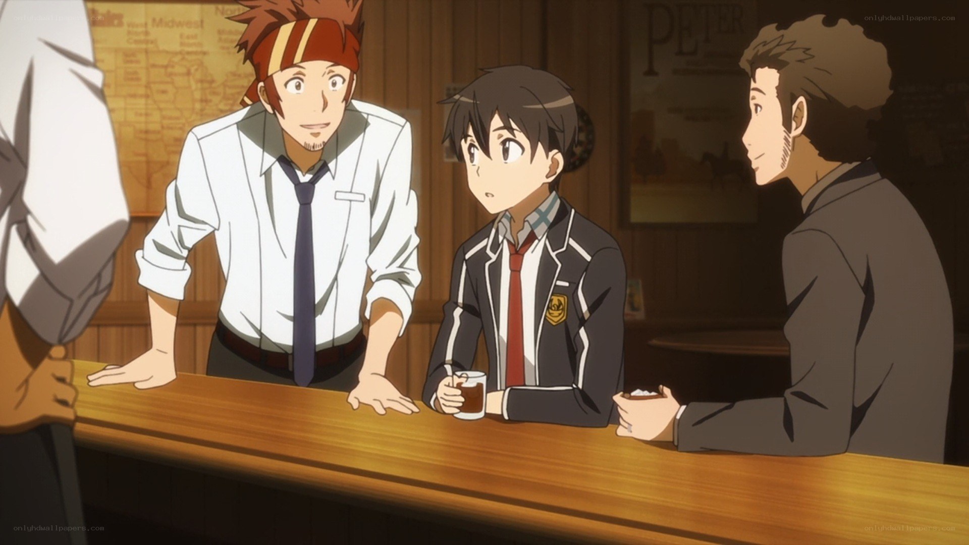 anime bar scene