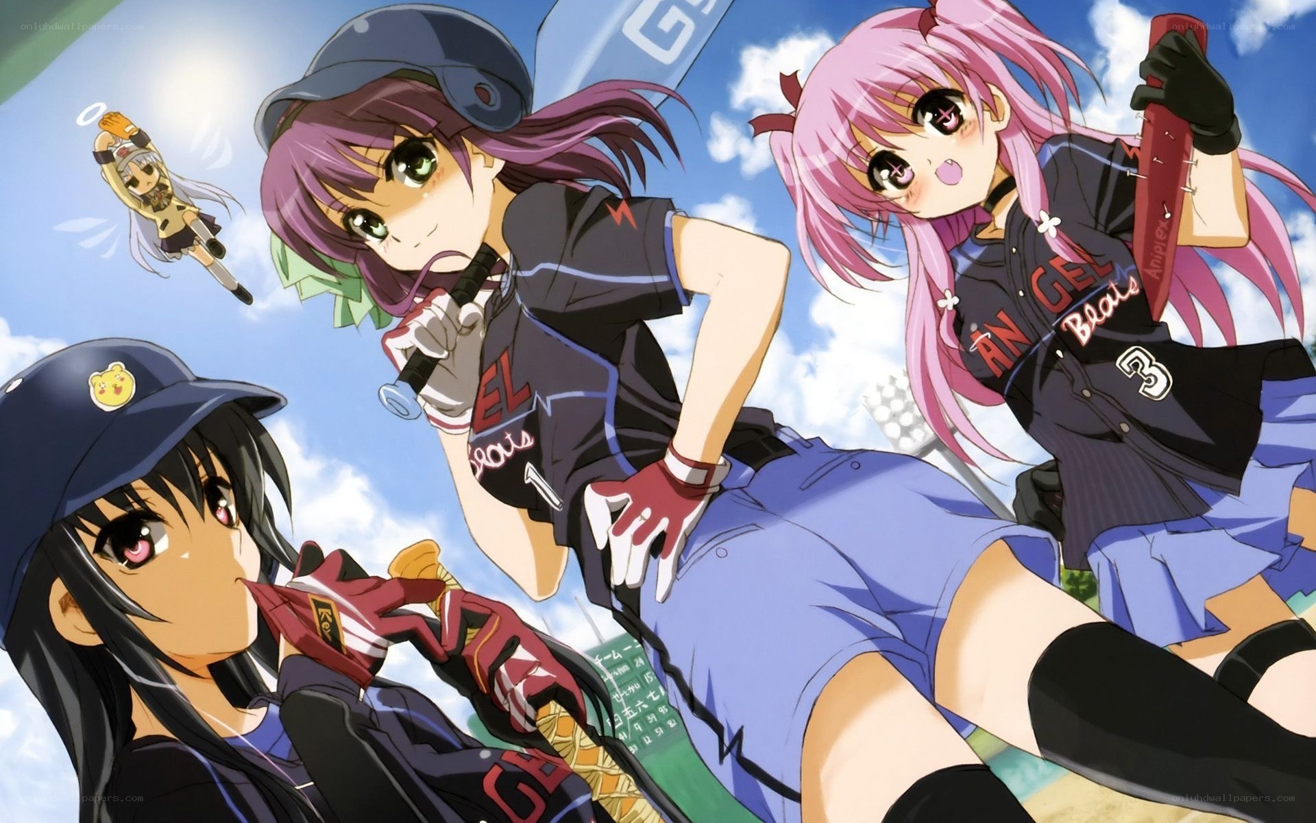 anime baseball girls