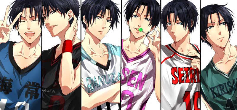Anime Basketball Players — Black, Confident