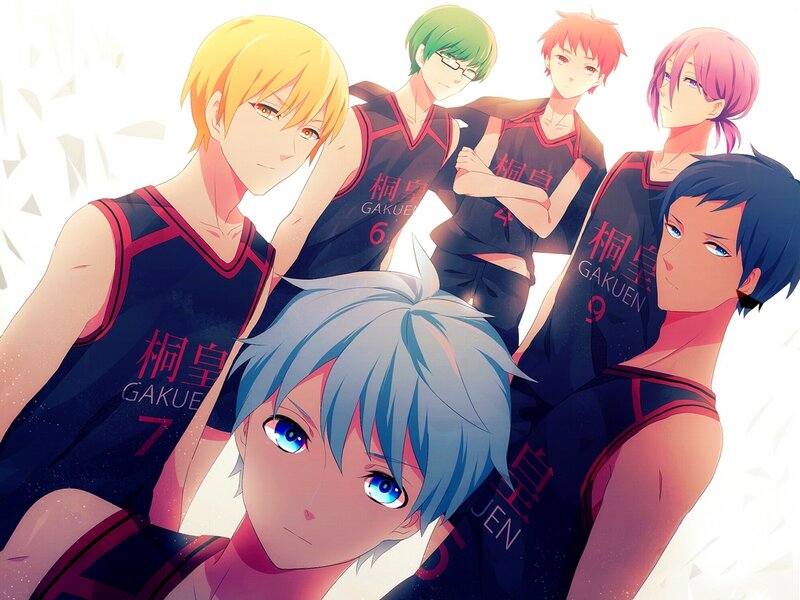 Anime Basketball Players — Blue, Dramatic, Basketball Jerseys