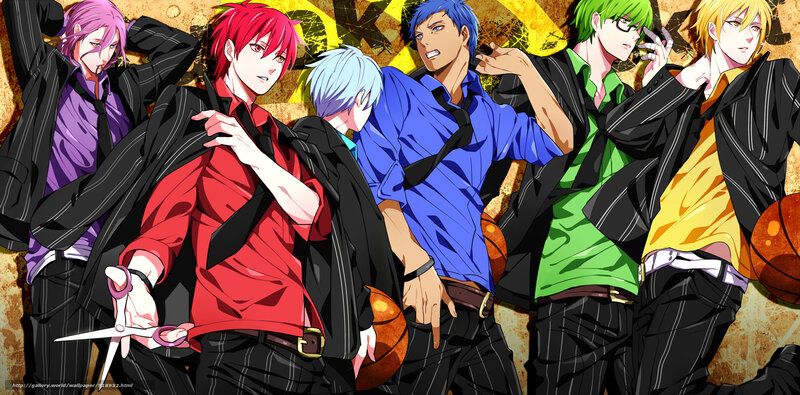anime basketball team group
