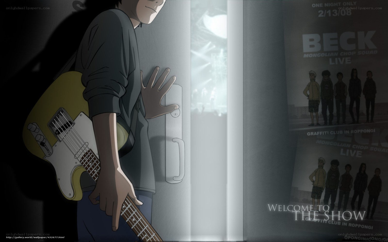 anime bassist at concert