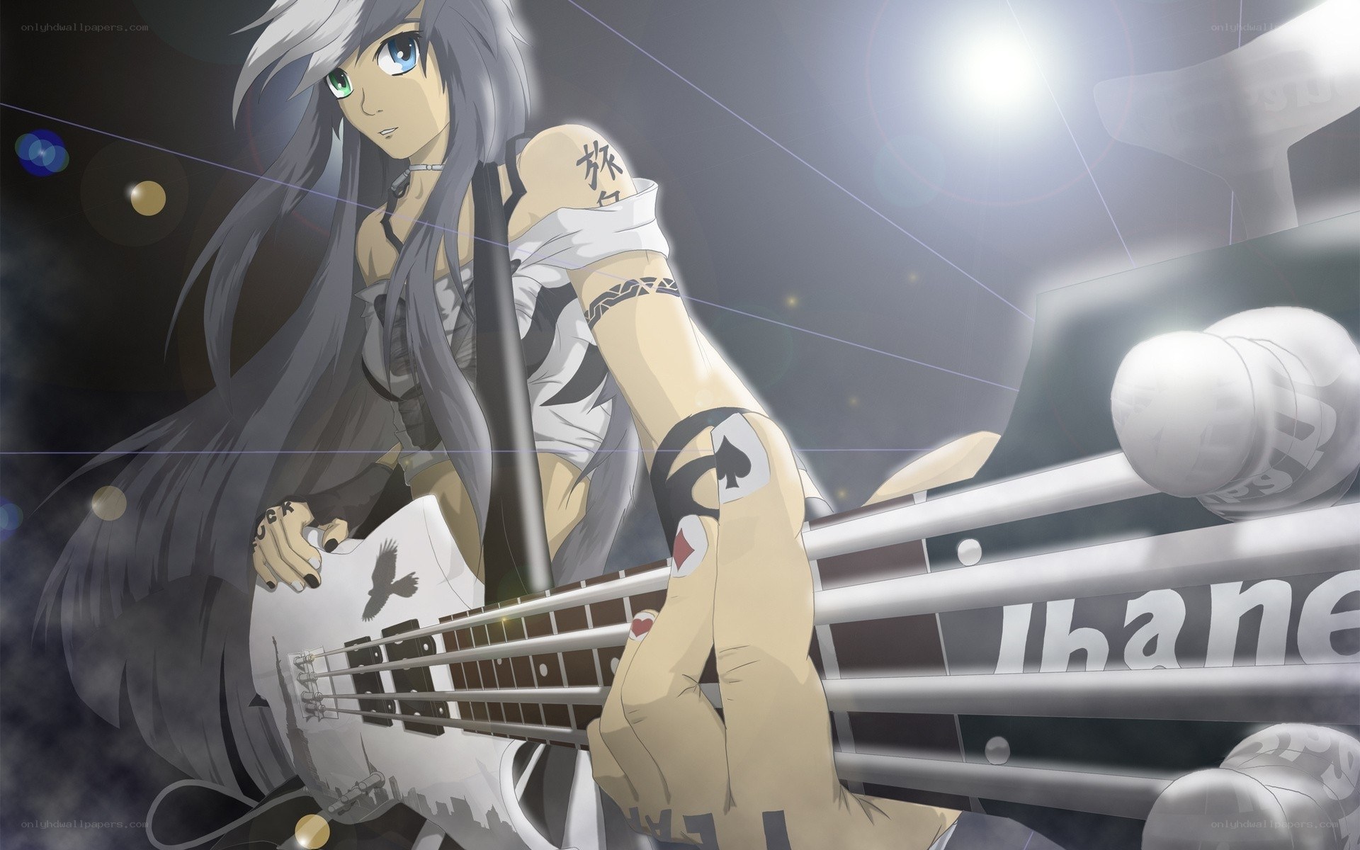 anime bassist on stage