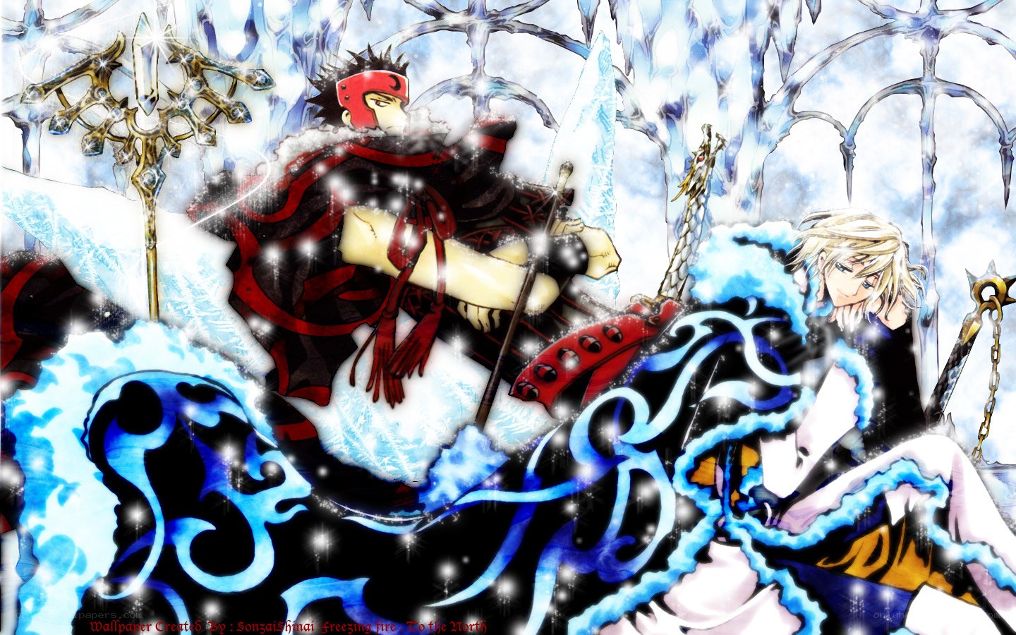 anime battle in ice