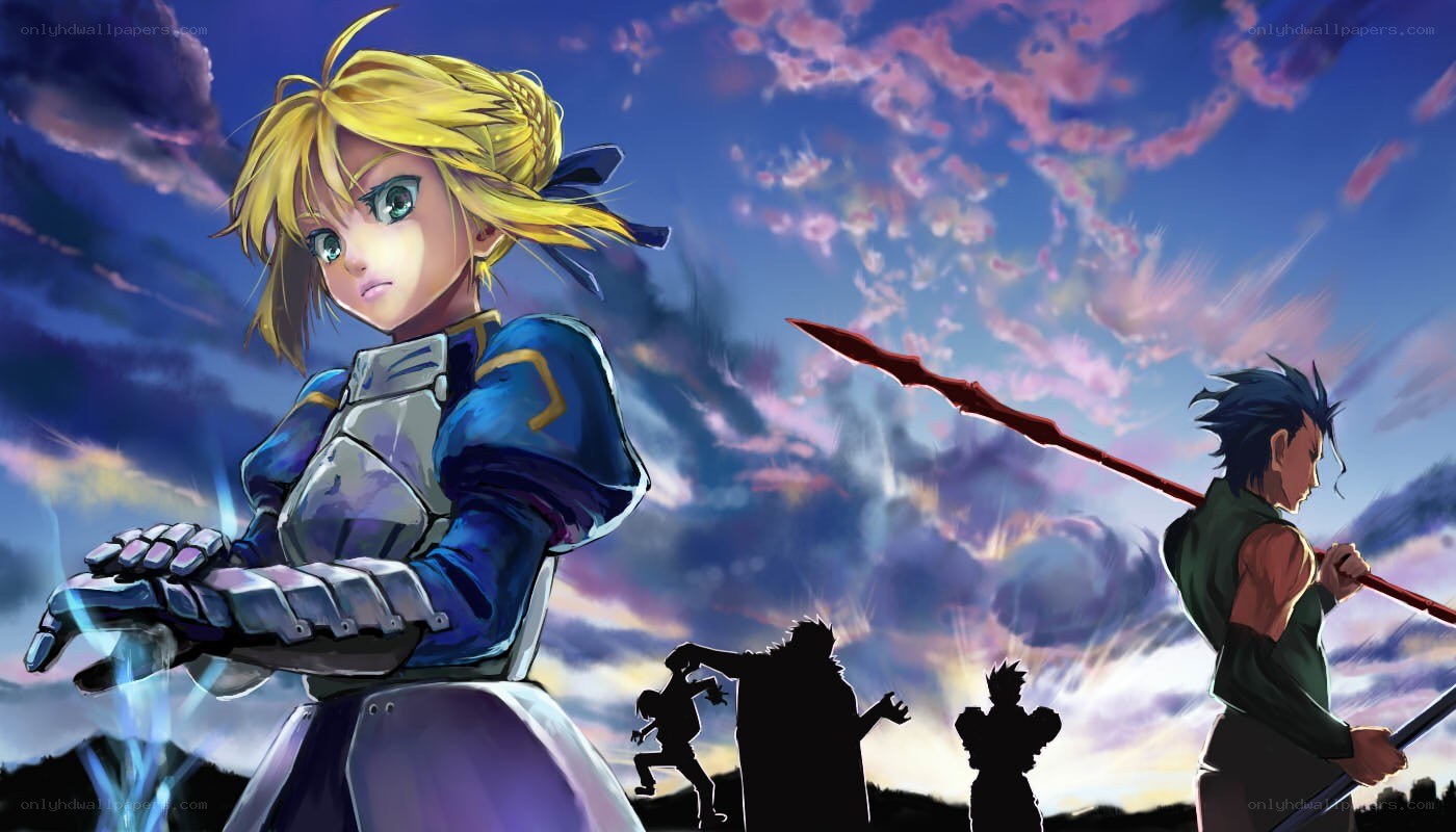 anime battle scene at dusk