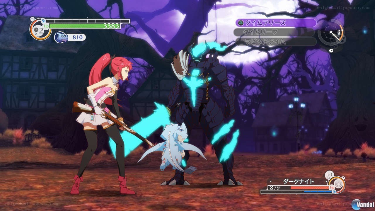 Anime battle scene with characters