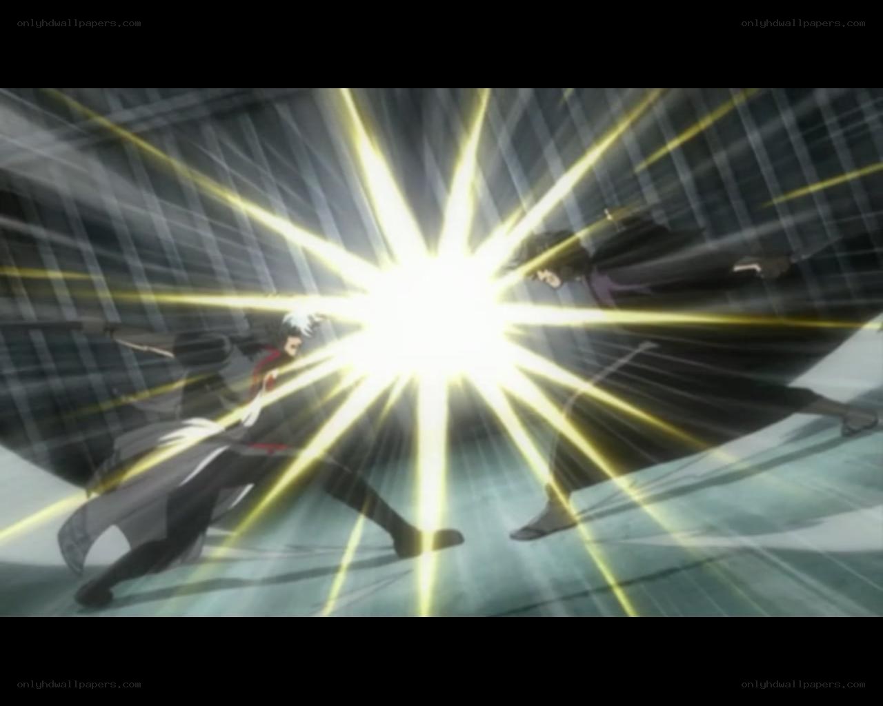 anime battle with energy blast