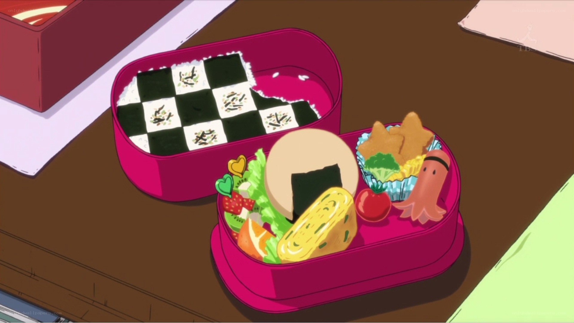Anime bento box meal