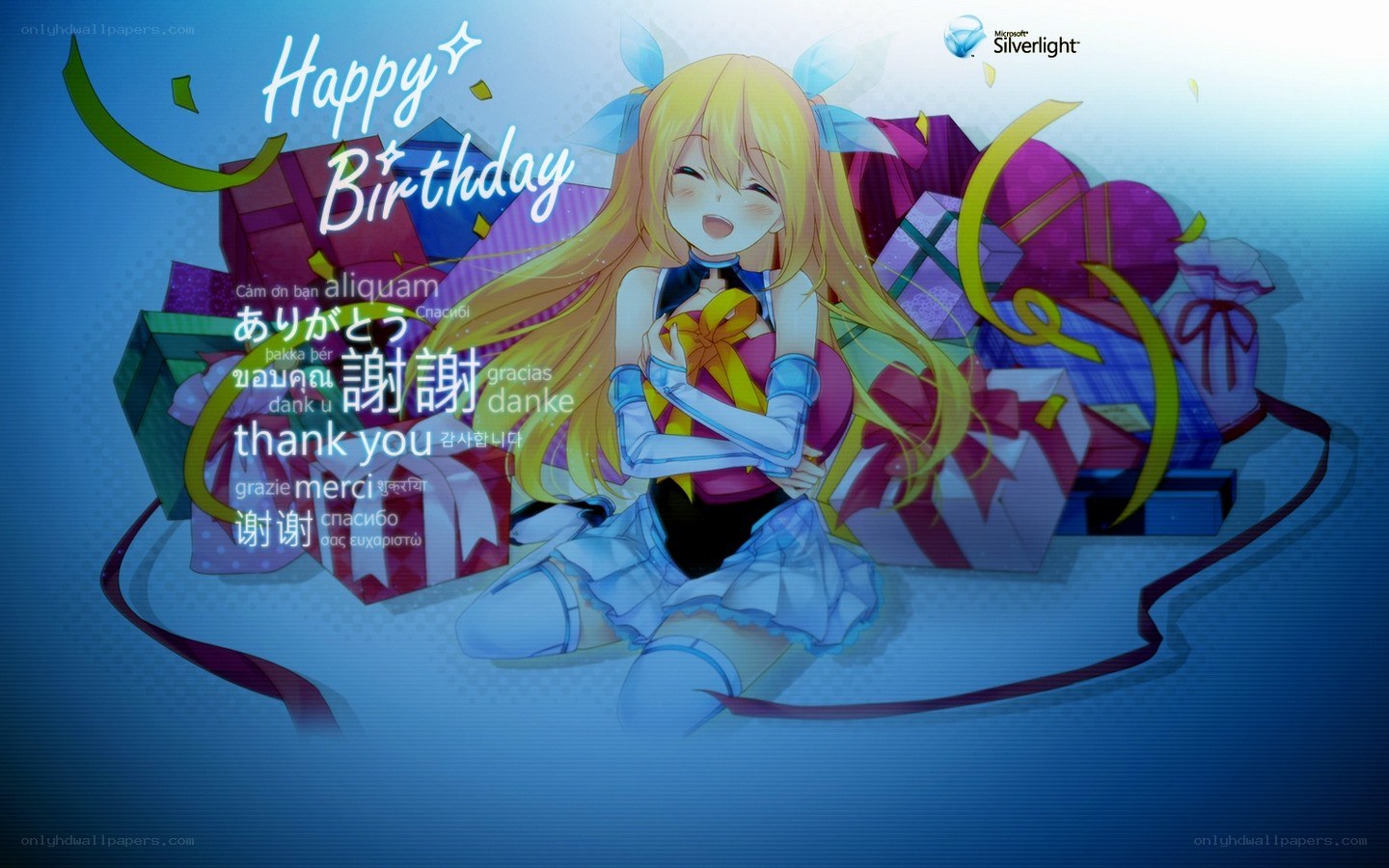 Anime birthday greeting