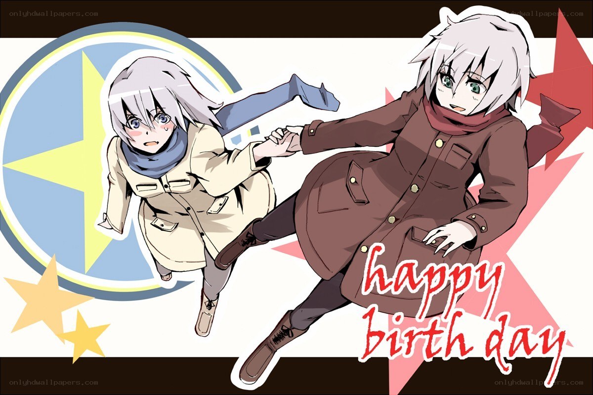 anime birthday illustration