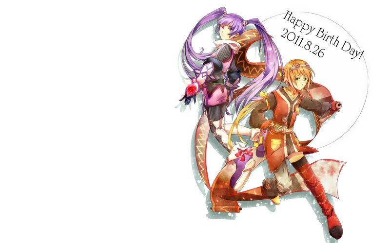 anime birthday illustration