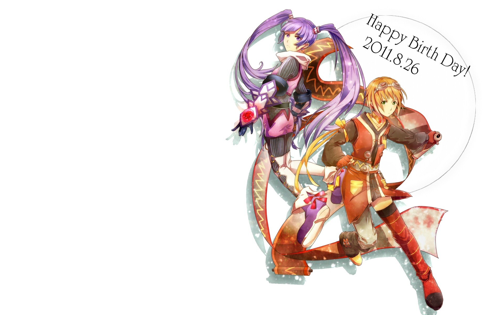anime birthday illustration