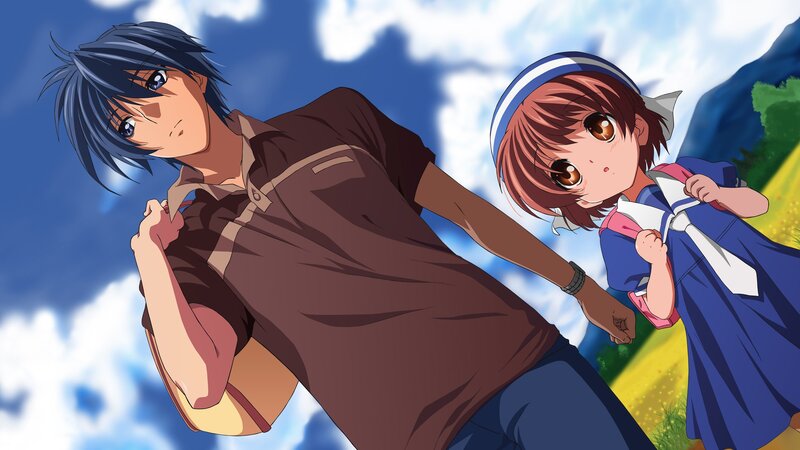 Anime Boy and Girl — Blue