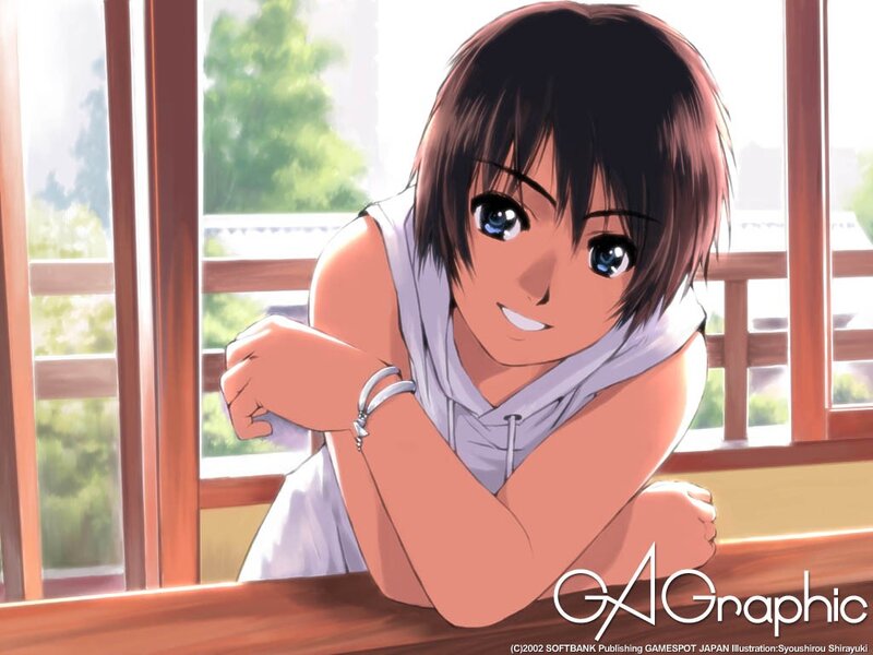Anime Boy at Window