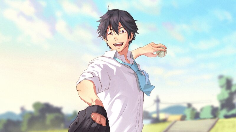Anime Boy Holding Baseball