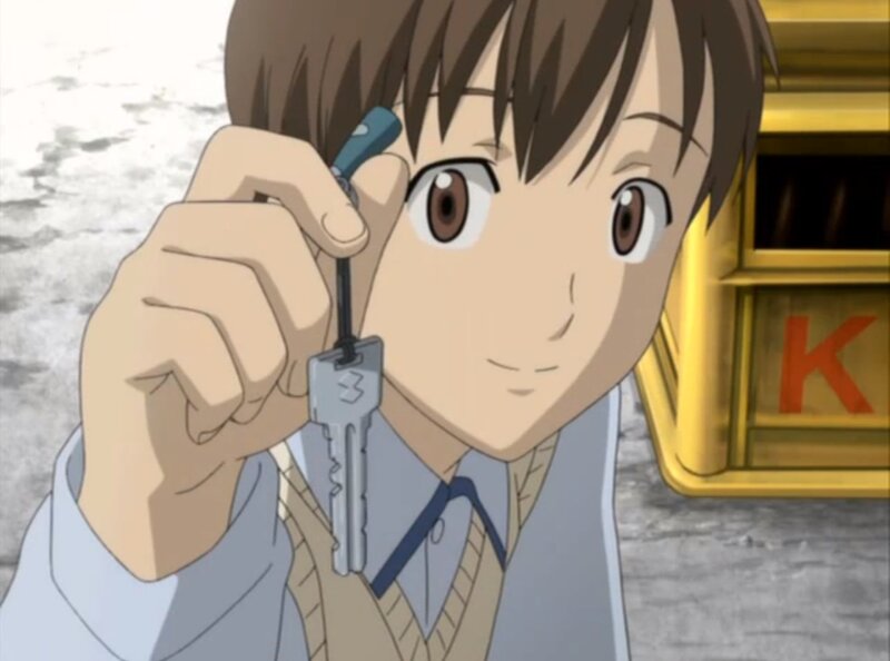 Anime Boy Holding Key
