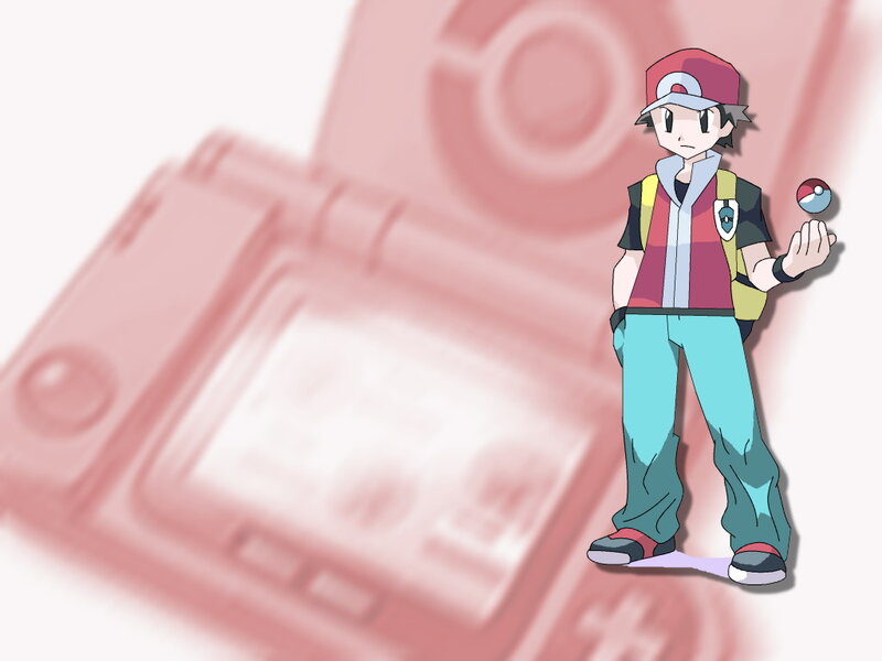 Anime Boy Holding Pokeball — Red