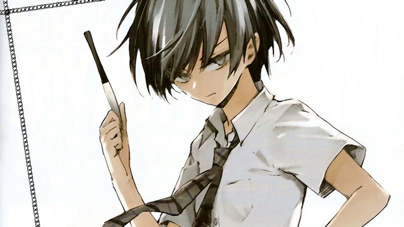 Anime Boy Holding Stick