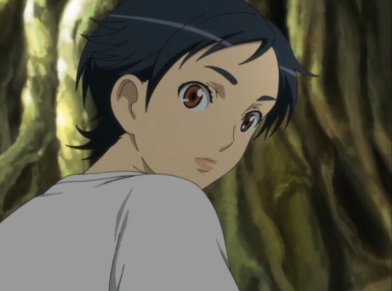 Anime Boy in Forest — Green, Calm