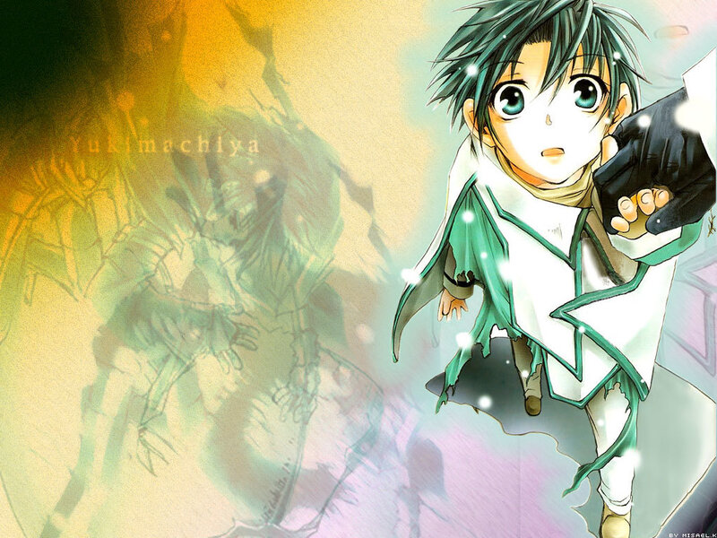 Anime Boy in Green Outfit
