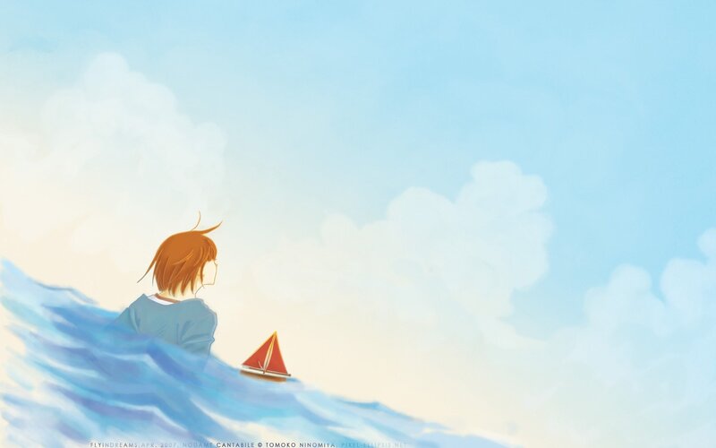 Anime Boy in Ocean