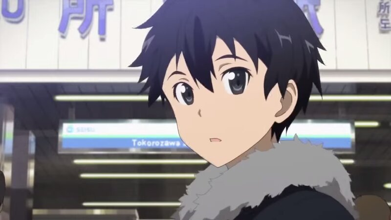 Anime Boy in Station