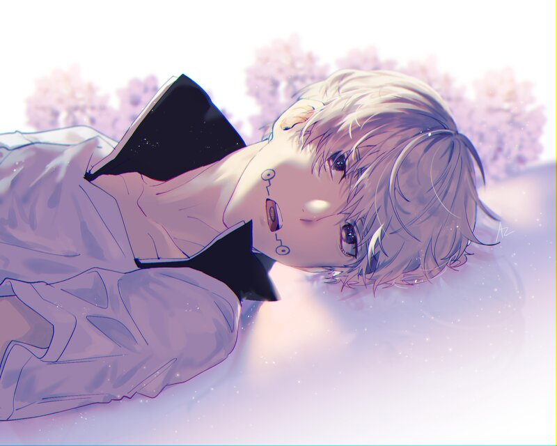 Anime Boy Lying Down