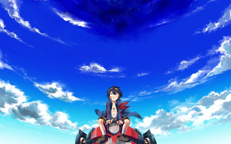 Anime Boy on Motorcycle