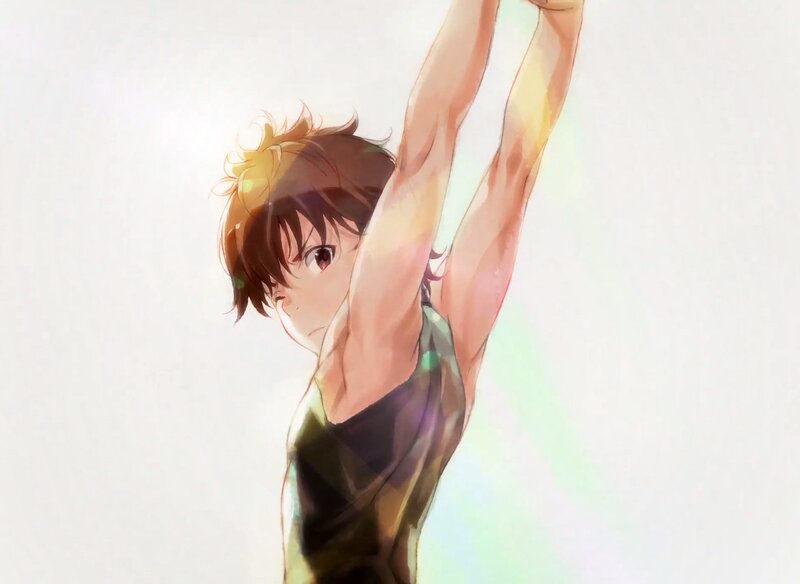 Anime Boy Stretching