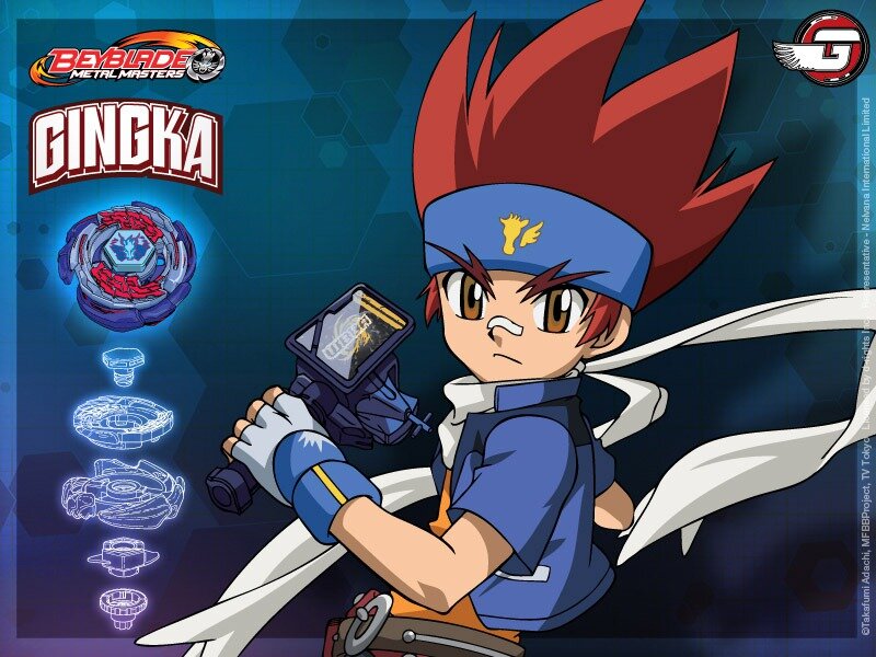Anime Boy with Beyblade