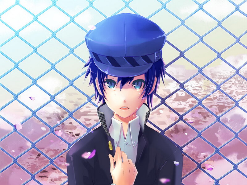 Anime Boy with Blue Hair