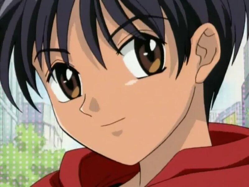 Anime Boy with Brown Eyes