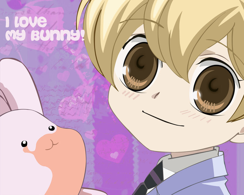 anime boy with bunny