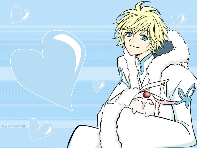 Anime boy with bunny