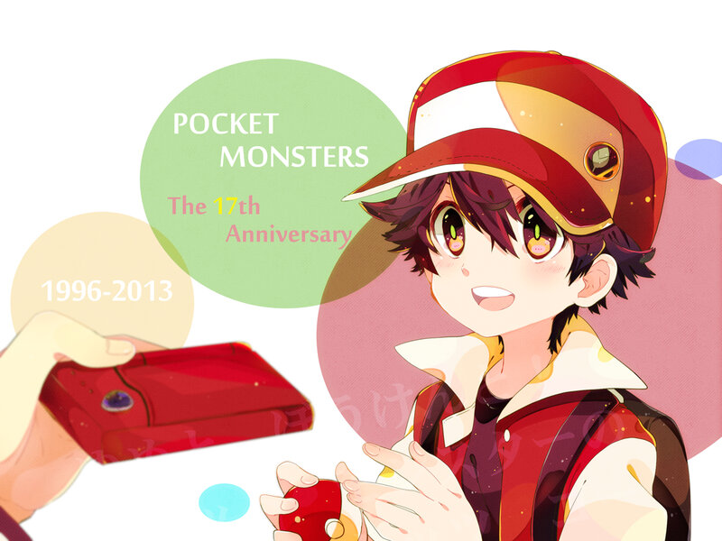 Anime Boy with Cap — Red