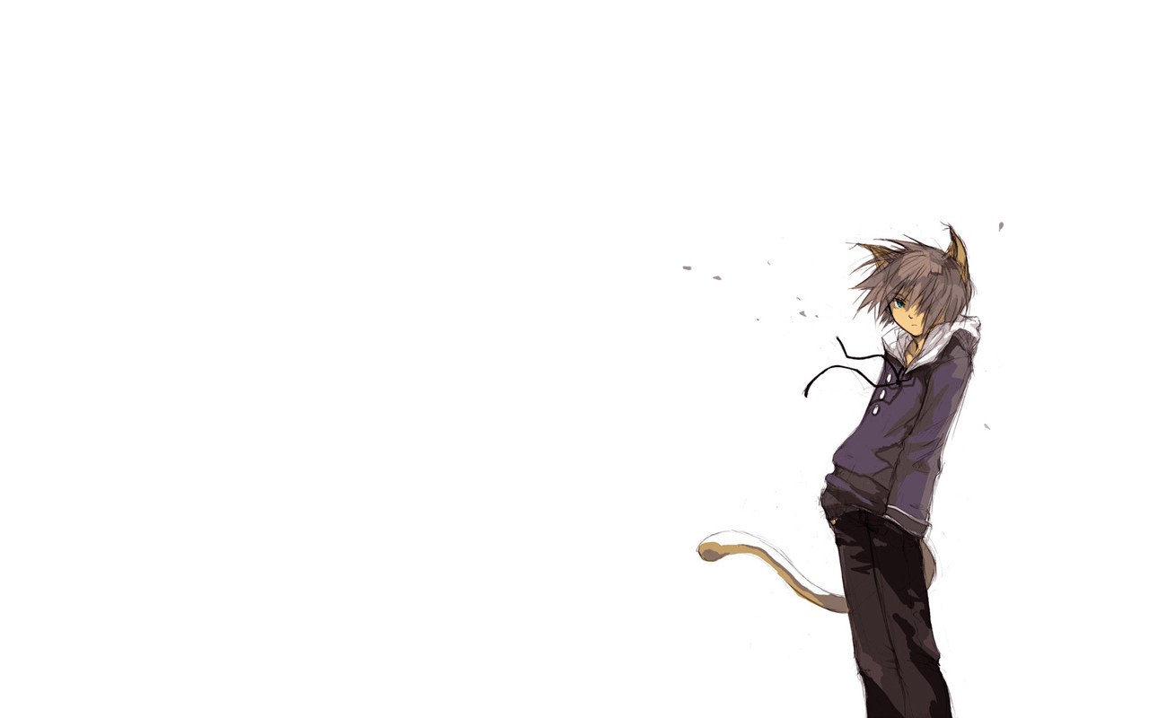 anime boy with cat ears
