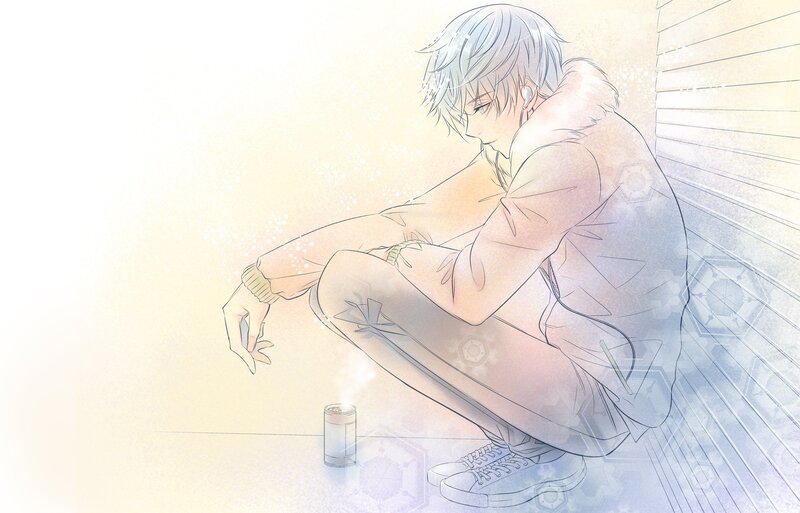 anime boy with cigarette