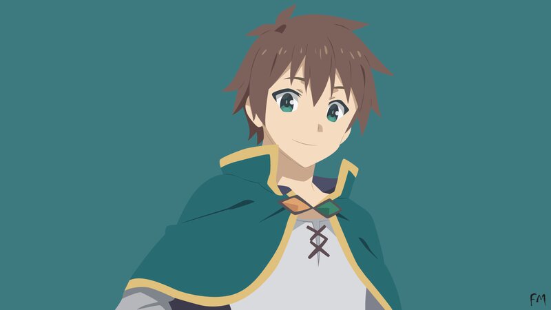 Anime Boy with Green Eyes — Teal